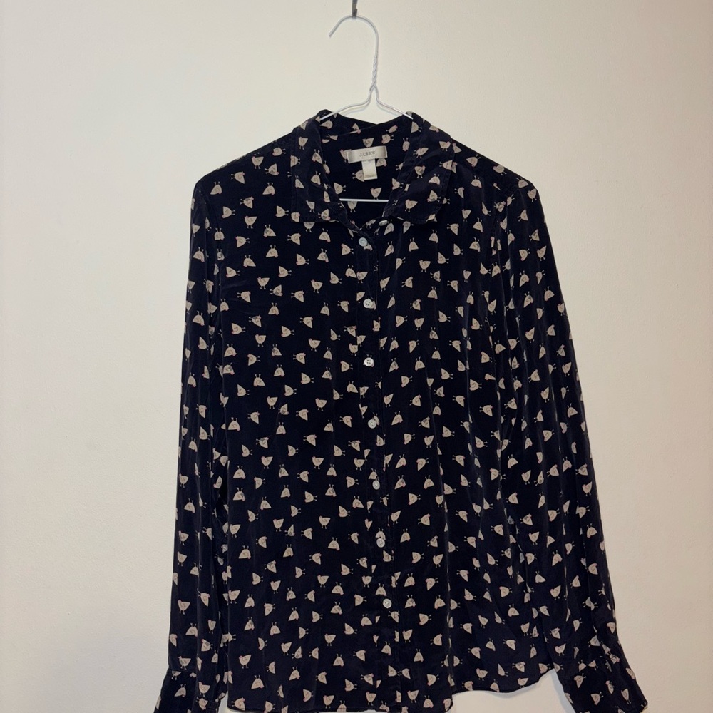 J. Crew Blue Button Down Shirt with Classic Fit